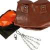 Boxsack Leder, 150 cm, ungefüllt in braun