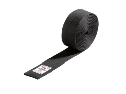 DANRHO Budo-Gürtel, in 4 cm oder 5cm schwarz, aus Baumwolle
