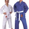 DANRHO Judoanzug Yamanashi mit Schulterstreifen in blau oder weiß