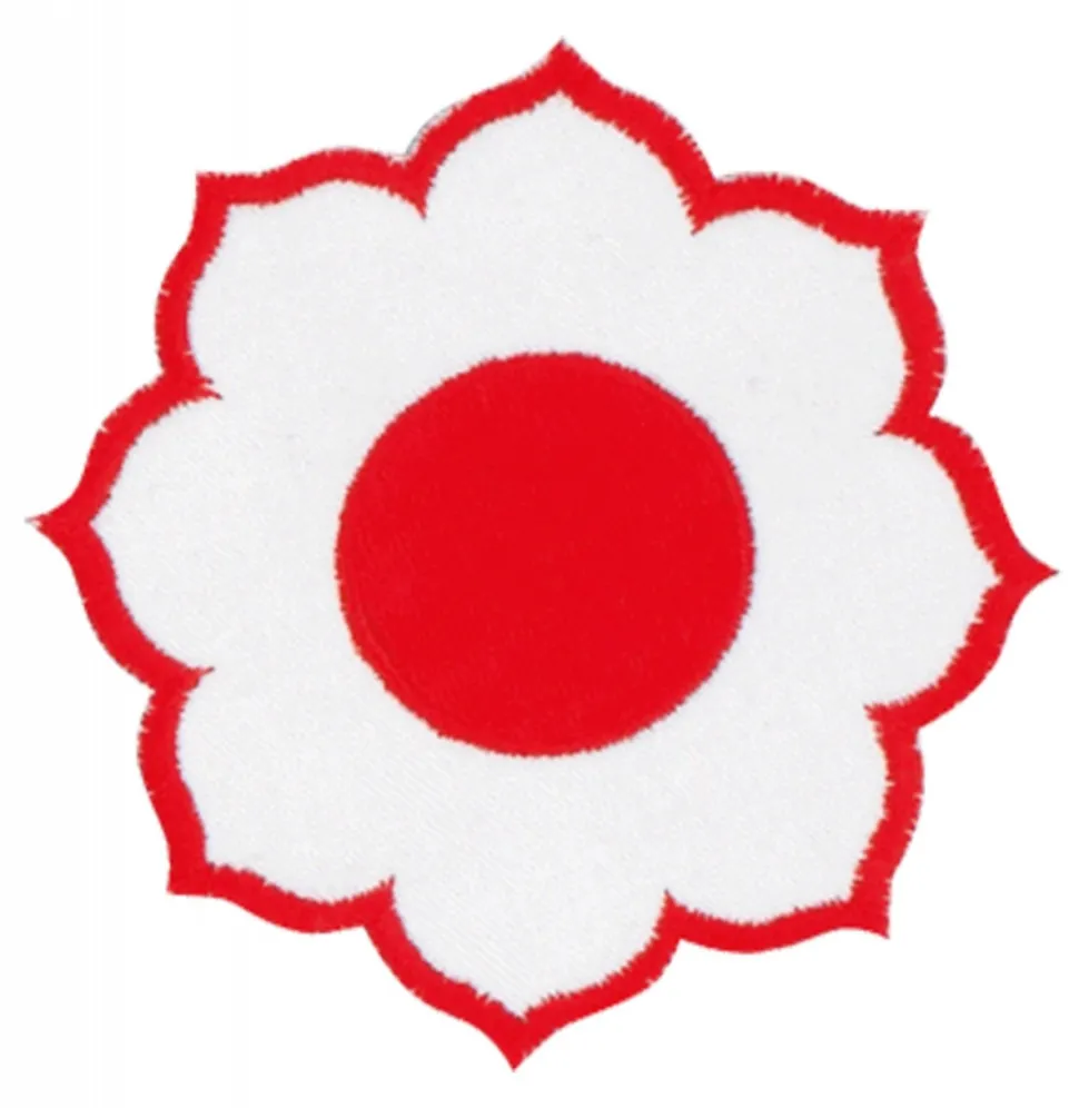 DANRHO Stickabzeichen Blüte, groß