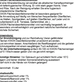 KWON Flächendesinfektionsmittel 5 Liter