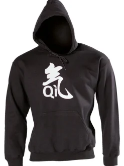 QI Kapuzenpullover schwarz