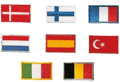 Stickabzeichen Länderflaggen