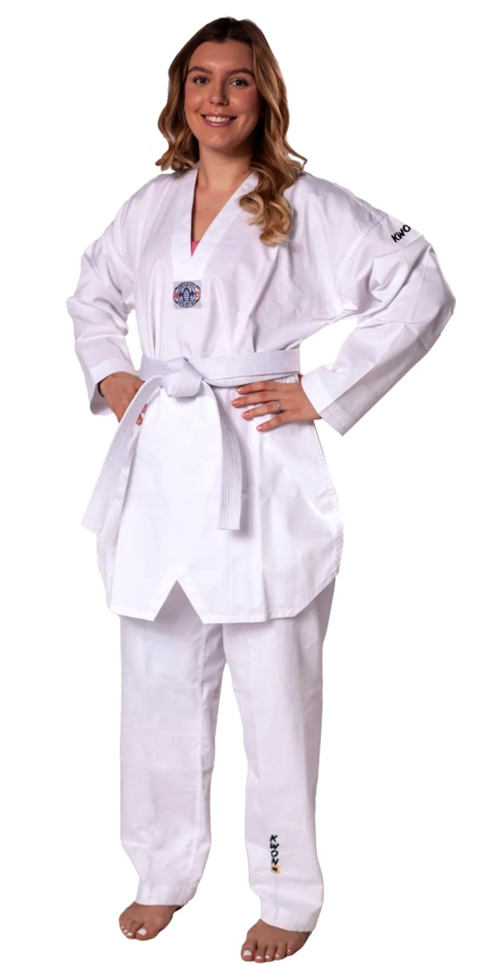 TKD-Anzug Hadan Plus, weißes Revers