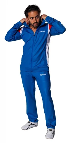 Trainingsanzug 1980 blau/weiß/rot