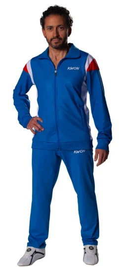 Trainingsanzug 1980 blau/weiß/rot