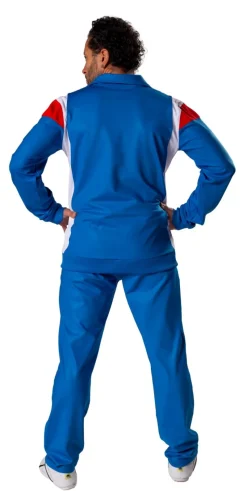 Trainingsanzug 1980 blau/weiß/rot