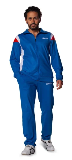 Trainingsanzug 1980 blau/weiß/rot
