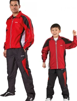 Trainingsanzug Performance Micro rot / schwarz