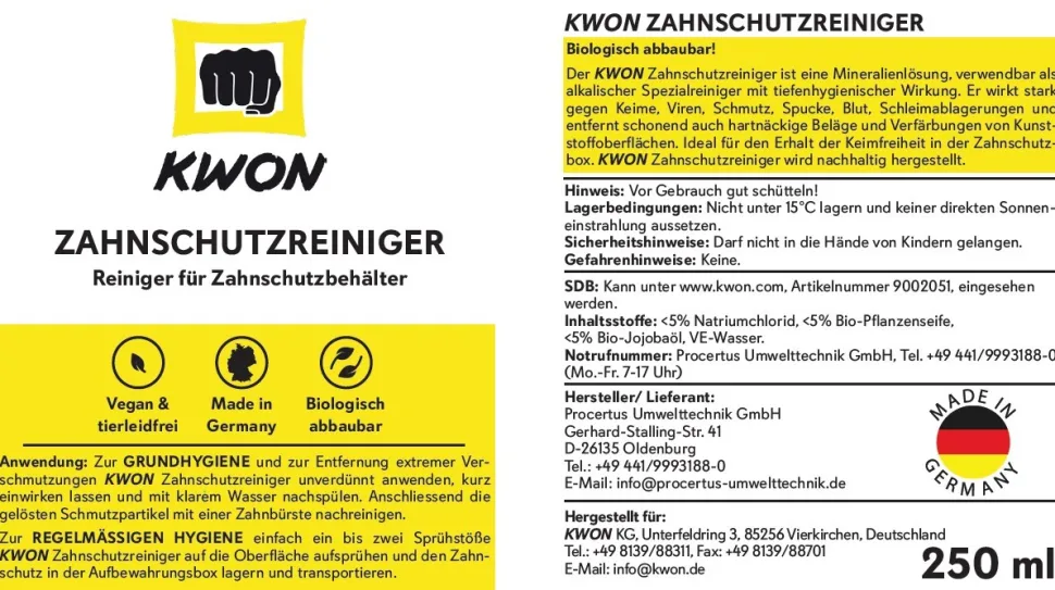 Zahnschutzreiniger