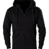Zip Hoody / Zipper schwarz